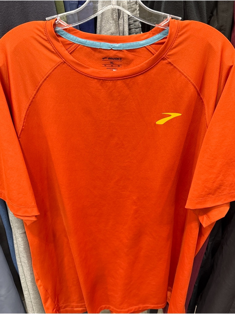 Brooks Men’s Orange Short-Sleeve Running Shirt